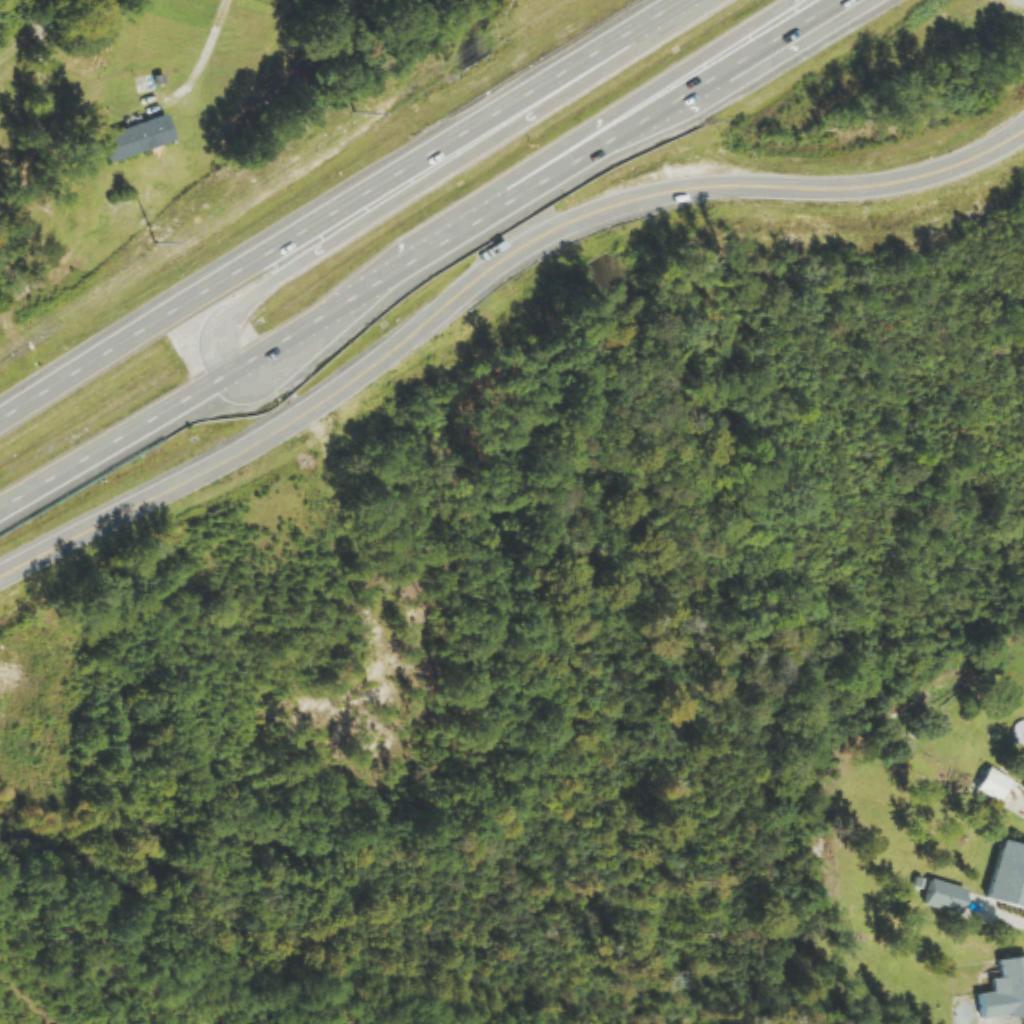 Aerial of rural acreage